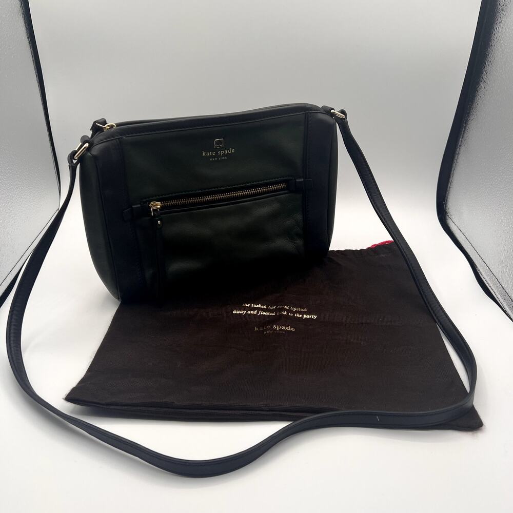 KATE SPADE NEW YORK Hudson Street Blake Cruiser Green Leather Crossbody Bag